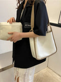 Foufurieux Women Summer Large Capacity Green Tote Shoulder Bag