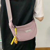 Foufurieux Canvas Shoulder Bag Large Capacity Messenger Bag