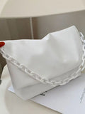 Foufurieux Women Crossbody Bag Chains Small Shoulder Bags Soft PU Leather Clutch