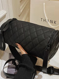 Foufurieux Women's Diagonal Bag High-grade Lingge Cylinder Pillow Bag