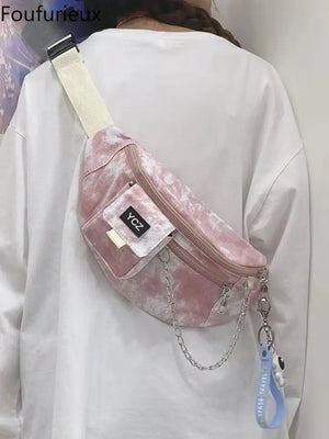 Foufurieux Canvas Crossbody Bag Shoulder Pack