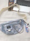 Foufurieux Canvas Crossbody Bag Shoulder Pack