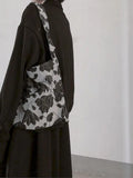 Foufurieux Women's Jacquard Shoulder Bags Harajuku Style