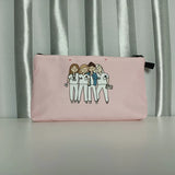 Nurse Cartoon Printed Cosmetics Bag Storage Pencil Box Travel Women's Bag