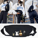 Puppy Print Waist Bag for Men and Women