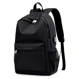 Four Seasons Casual USB Oxford Cloth Solid Backpack