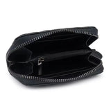 Four Seasons Lingge Zero Wallet PU Leather Zipper Clip