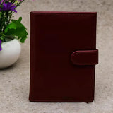 4 Seasons Casual Buckle Passport Bag PU Leather Travel ID Wallet