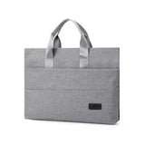 Four Seasons Unisex Solid Briefcase, Zipper Multifunctional Handbag