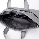 Four Seasons Unisex Solid Briefcase, Zipper Multifunctional Handbag