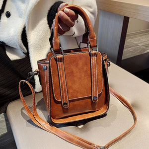 Retro Ladies Handbags Four Seasons Totes Bags Style PU Shoulder Messenger