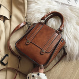 Retro Ladies Handbags Four Seasons Totes Bags Style PU Shoulder Messenger