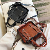 Retro Ladies Handbags Four Seasons Totes Bags Style PU Shoulder Messenger
