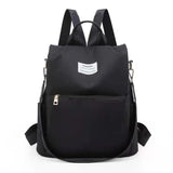 Women's Casual Zipper Backpack, Fashionable Anti-Theft Nylon Sports Backpack