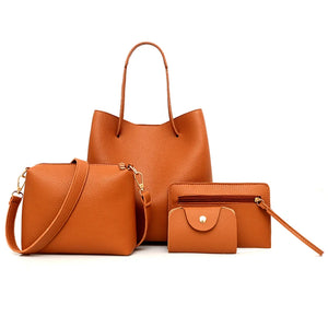 4-Piece Handbag Set Large-Capacity Multi-Function Handbag