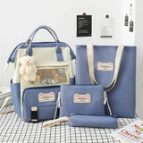 Large-capacity ladies backpack Oxford cloth school bag