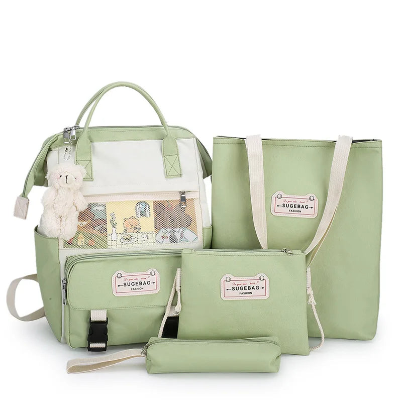 Large-capacity ladies backpack Oxford cloth school bag