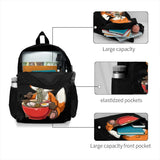 Fox Eating Ramen Large Capacity Backpack