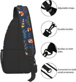 Fox Foxes Sling Backpack Crossbody Shoulder Bag Chest Dayp
