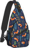 Fox Foxes Sling Backpack Crossbody Shoulder Bag Chest Dayp