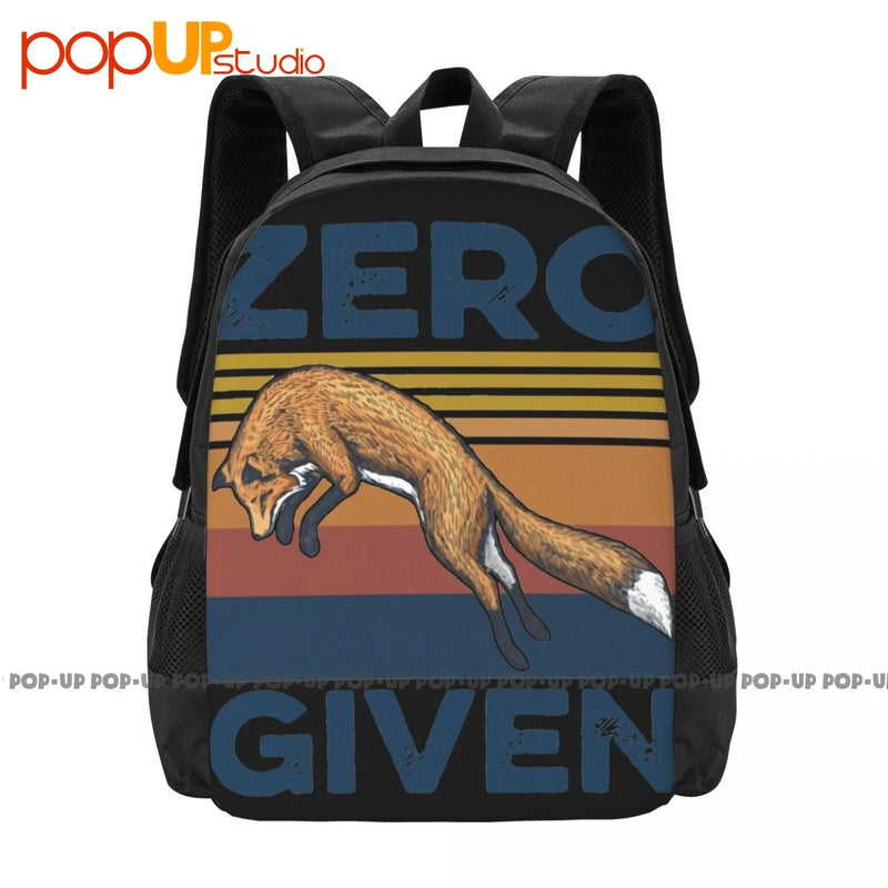 Fox Zero Given Backpack Large Capacity Travel Softback Eco Friendly Multi-functi