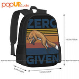 Fox Zero Given Backpack Large Capacity Travel Softback Eco Friendly Multi-functi