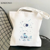 Fox Jute Shopping Bag Recycled Handbag Eco-Friendly Market Tote