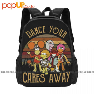 Fraggle Rock Dance Sunset Backpack Large Capacity 3D Printing Riding Backpack