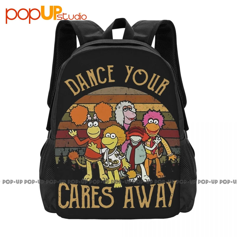Fraggle Rock Dance Sunset Backpack Large Capacity 3D Printing Riding Backpack