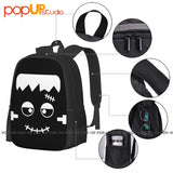 Frankenstein Face Backpack Large Capacity Gym Tote Bag