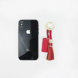 Leather Tassel Keychain Car Unisex Bag Wallet