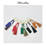 Leather Tassel Keychain Car Unisex Bag Wallet