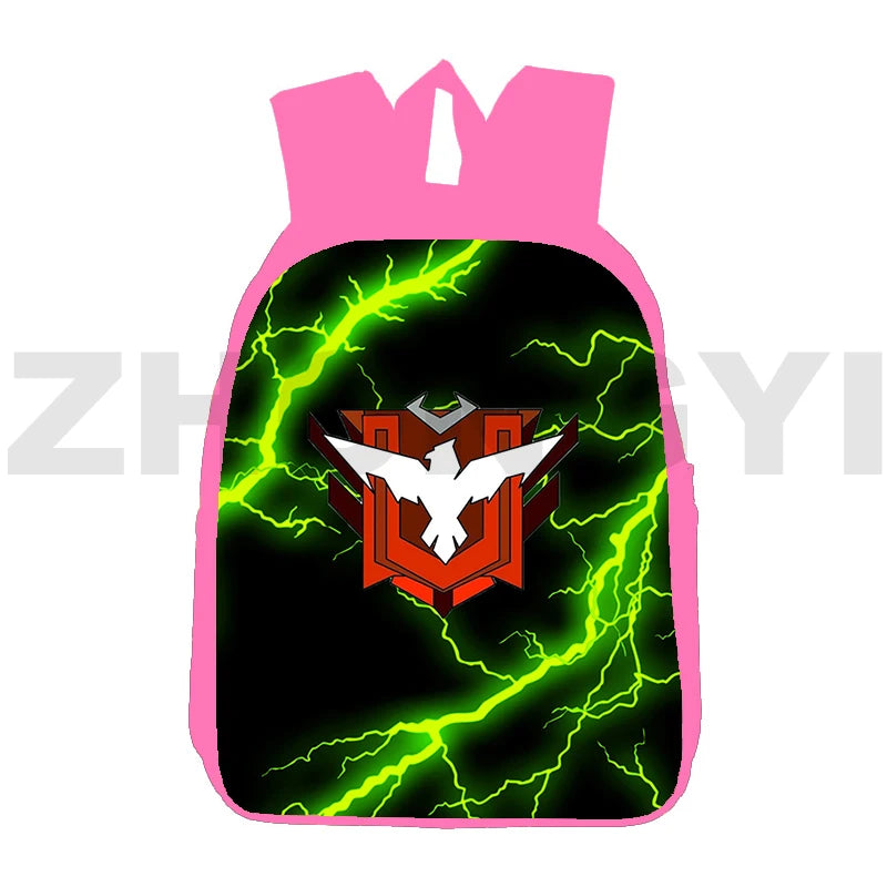 Garena 3D Backpacks Retro Unisex School Bags 12/16 Inch Travel Shoulder Bag