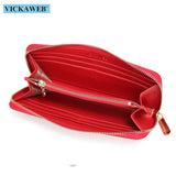 Women's Long Wallet Leather Money Bag Female Clutch VK06