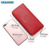Women's Long Wallet Leather Money Bag Female Clutch VK06
