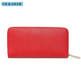 Women's Long Wallet Leather Money Bag Female Clutch VK06