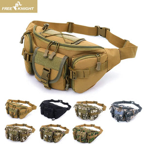 Knight Men Military Bag Sports Tactics Chest Bag Outdoor Running Waterproof