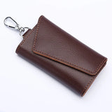 Leather Car Key Bag Holder for Men Women, Keychain Gift Keyring