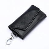 Leather Car Key Bag Holder for Men Women, Keychain Gift Keyring