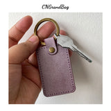 Personalized Leather Key Holder Letter Keyring