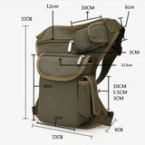 Canvas Waist Bags Drop Leg Bag Men Belt Bicycle Motorcycle Money Belt Pack