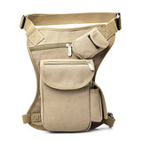 Canvas Waist Bags Drop Leg Bag Men Belt Bicycle Motorcycle Money Belt Pack