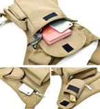Canvas Waist Bags Drop Leg Bag Men Belt Bicycle Motorcycle Money Belt Pack