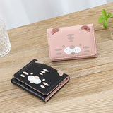 Cat Prints Women Hasp Purse Wallet Multiple Card Slots Clutch Bag