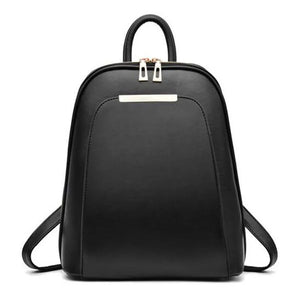 Large Capacity Leather Backpack Women School Bag Casual Totes