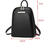 Large Capacity Leather Backpack Women School Bag Casual Totes