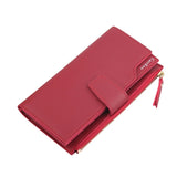 Women's Three-fold Zipper Long Wallet Clutch Bag