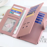 Women's Three-fold Zipper Long Wallet Clutch Bag