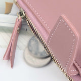 Women's Three-fold Zipper Long Wallet Clutch Bag