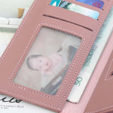 Women's Three-fold Zipper Long Wallet Clutch Bag